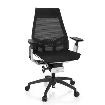 Netto Marken-Discount hjh OFFICE Profi Bürostuhl GENIDIA SMART WHITE CM Netzstoff mit Armlehnen Angebot