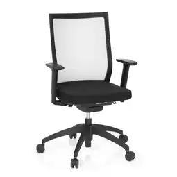 Netto Marken-Discount hjh OFFICE Profi Bürostuhl ASPEN Stoff mit Armlehnen (höhenverstellbar) Angebot