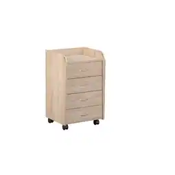 Netto Marken-Discount Inter Link Rollcontainer Pronti 4 Schubladen - versch. Farben - Sonoma Eiche Angebot