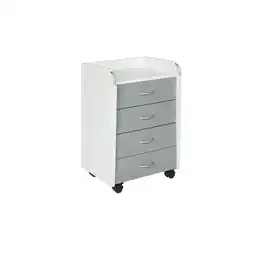 Netto Marken-Discount Inter Link Rollcontainer Pronti 4 Schubladen - versch. Farben - Weiss und grau Angebot