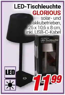 CENTERSHOP LED-Tischleuchte GLORIOUS Angebot