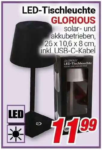 CENTERSHOP LED-Tischleuchte GLORIOUS Angebot