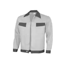 Netto Marken-Discount QUALITEX HIGH QUALITY WORKWEAR Bundjacke basic 2-farbig weiss/grau Damen: 42 Herren: 48 Angebot