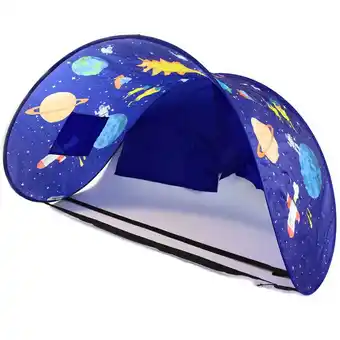 Netto Marken-Discount Sleepfun Tent Betthimmel Pop up Zelt - Betttunnel Planet Party Angebot
