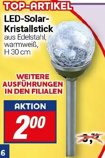 CENTERSHOP LED-Solar Kristallstick Angebot