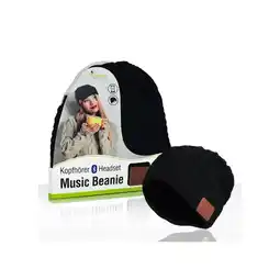 Netto Marken-Discount Sharon Music Beanie Bluetooth Kopfhörer-Mütze mit Zopfmuster schwarz Angebot
