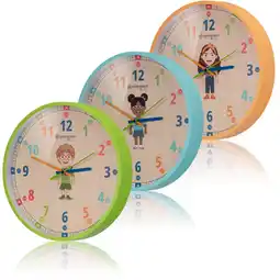 Netto Marken-Discount BRESSER JUNIOR Kinder-Wanduhr Farbe: grün Angebot