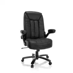 Netto Marken-Discount hjh OFFICE XXL Drehstuhl INSTRUCTOR III Leder mit abklappbaren Armlehnen Angebot