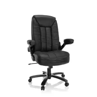 Netto Marken-Discount hjh OFFICE XXL Drehstuhl INSTRUCTOR III Leder mit abklappbaren Armlehnen Angebot