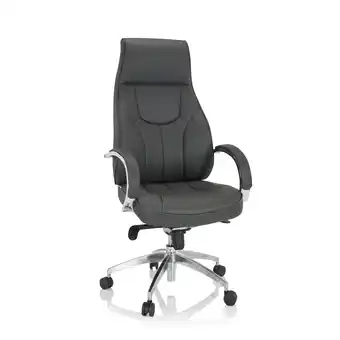 Netto Marken-Discount hjh OFFICE Profi Chefsessel ELEGANCE I Kunstleder mit Armlehnen Angebot