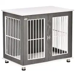 Netto Marken-Discount PawHut Hundehütte Spanplatte, Stahl Angebot