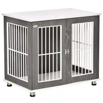 Netto Marken-Discount PawHut Hundehütte Spanplatte, Stahl Angebot