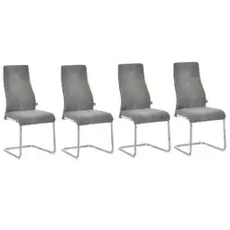 Netto Marken-Discount HOMCOM Esszimmerstühle Mikrofaser-Tuch, Stahl Angebot