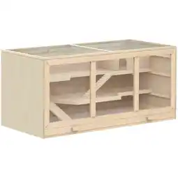 Netto Marken-Discount PawHut Hamsterkäfig Tannenholz, Kunststoff Angebot