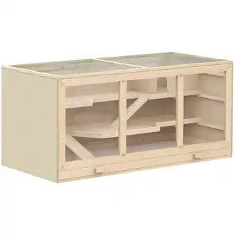 Netto Marken-Discount PawHut Hamsterkäfig Tannenholz, Kunststoff Angebot