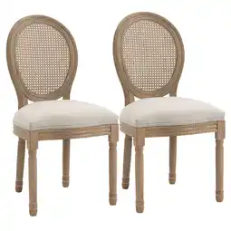 Netto Marken-Discount HOMCOM Esszimmerstuhl Polyester, Kautschukholz Angebot