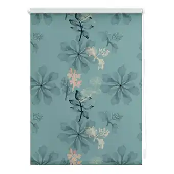 Netto Marken-Discount Lichtblick Rollo Klemmfix, ohne Bohren, blickdicht, Aqua Floral - Blau Angebot