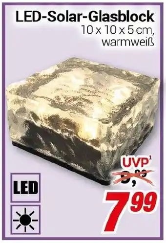 CENTERSHOP LED-Solar Glasblock Angebot