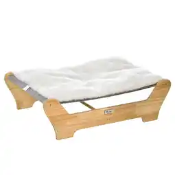 Netto Marken-Discount PawHut Katzenbett samtartiges Polyester, Kiefernholz Angebot