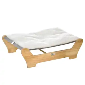 Netto Marken-Discount PawHut Katzenbett samtartiges Polyester, Kiefernholz Angebot