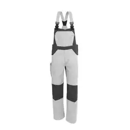 Netto Marken-Discount QUALITEX HIGH QUALITY WORKWEAR Latzhose X-Serie weiß/grau Herren: 102 Angebot
