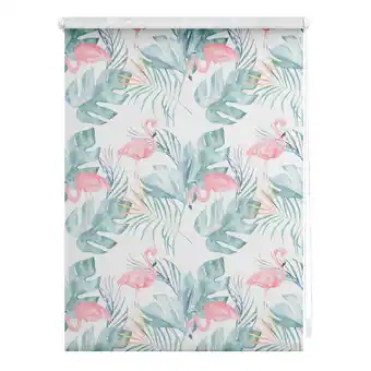 Netto Marken-Discount Lichtblick Rollo Klemmfix, ohne Bohren, blickdicht, Flamingo - Rosa Grün Angebot