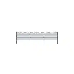 Netto Marken-Discount HOME DELUXE Doppelstabmattenzaun anthrazit KREIS versch. Ausführungen Angebot