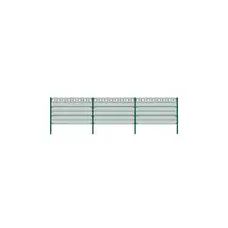 Netto Marken-Discount HOME DELUXE Doppelstabmattenzaun grün KREIS versch. Ausführungen Angebot
