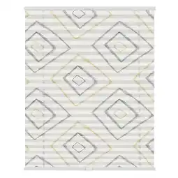 Netto Marken-Discount Lichtblick Plissee Klemmfix, ohne Bohren, blickdicht, Stripy Boho Rectangle - Beige Angebot