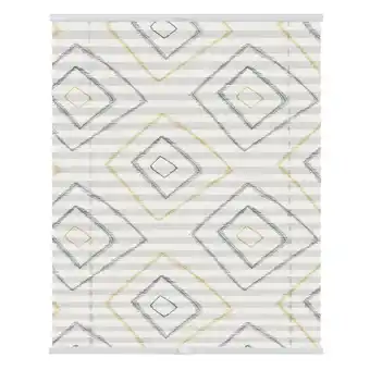 Netto Marken-Discount Lichtblick Plissee Klemmfix, ohne Bohren, blickdicht, Stripy Boho Rectangle - Beige Angebot