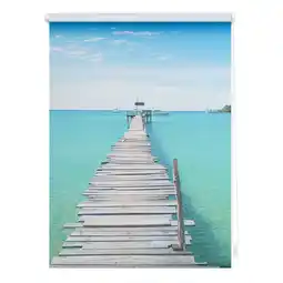 Netto Marken-Discount Lichtblick Rollo Klemmfix, ohne Bohren, Verdunkelung, El Mar - Blau Angebot