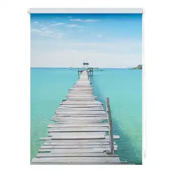 Netto Marken-Discount Lichtblick Rollo Klemmfix, ohne Bohren, Verdunkelung, El Mar - Blau Angebot