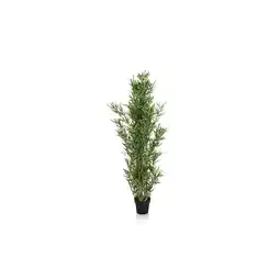 Netto Marken-Discount hjh OFFICE Kunstpflanze BAMBUS Kunststoff, Stoff Angebot