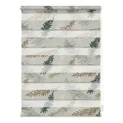 Netto Marken-Discount Lichtblick Duo Rollo Klemmfix, ohne Bohren, blickdicht, Fir Branches - Blau Angebot