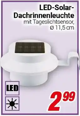 CENTERSHOP LED-Solar Dachrinnenleuchte Angebot