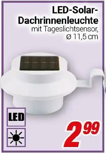 CENTERSHOP LED-Solar Dachrinnenleuchte Angebot
