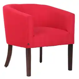 Netto Marken-Discount CLP Sessel Nemea Stoff I Loungesessel Mit Gestell Aus Kautschukholz I Mit Bodenschonern Angebot