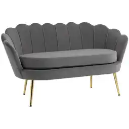 Netto Marken-Discount HOMCOM Sofa Samt, Polyester, Stahl Angebot