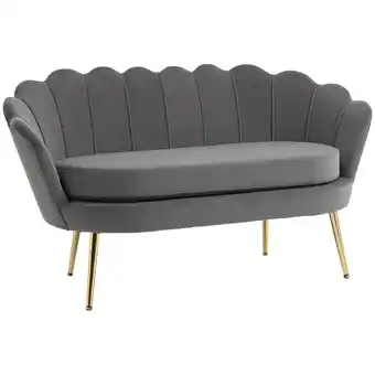 Netto Marken-Discount HOMCOM Sofa Samt, Polyester, Stahl Angebot