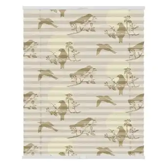 Netto Marken-Discount Lichtblick Plissee Klemmfix, ohne Bohren, blickdicht, Moon Birds - Beige Angebot
