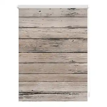 Netto Marken-Discount Lichtblick Rollo Klemmfix, ohne Bohren, Verdunkelung, Bretter-Vintage Angebot
