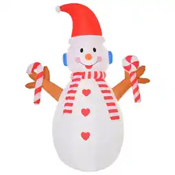 Netto Marken-Discount HOMCOM Aufblasbarer Schneemann Polyestertuch Angebot