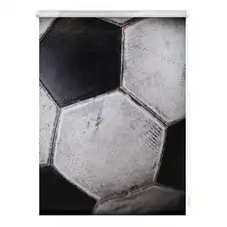 Netto Marken-Discount Lichtblick Rollo Klemmfix, ohne Bohren, blickdicht, Retro Fußball - Schwarz-Weiß Angebot
