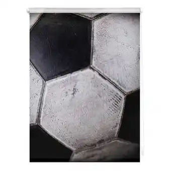 Netto Marken-Discount Lichtblick Rollo Klemmfix, ohne Bohren, blickdicht, Retro Fußball - Schwarz-Weiß Angebot