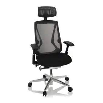 Netto Marken-Discount hjh OFFICE High End Bürostuhl INSPERO Stoff/Netzstoff mit Armlehnen Angebot