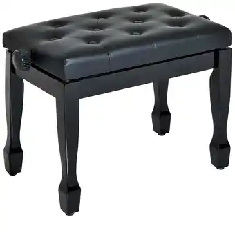 Netto Marken-Discount HOMCOM Klavierhocker Massivholz, Kunstleder Angebot