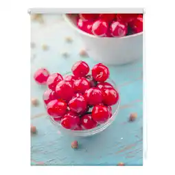 Netto Marken-Discount Lichtblick Rollo Klemmfix, ohne Bohren, Verdunkelung, Kirschen - Rot Angebot