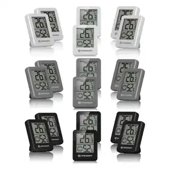 Netto Marken-Discount BRESSER ClimaTemp Thermo-Hygrometer 6er-Set Farbe: weiss Angebot