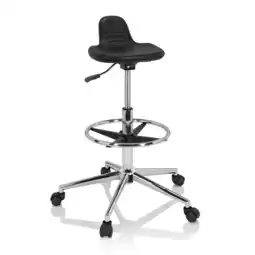 Netto Marken-Discount hjh OFFICE Drehhocker TOP WORK 03 I Hartschaum ohne Armlehnen Angebot