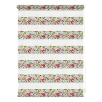 Netto Marken-Discount Lichtblick Duo Rollo Klemmfix, ohne Bohren, blickdicht, Birds - Grün Pink Angebot